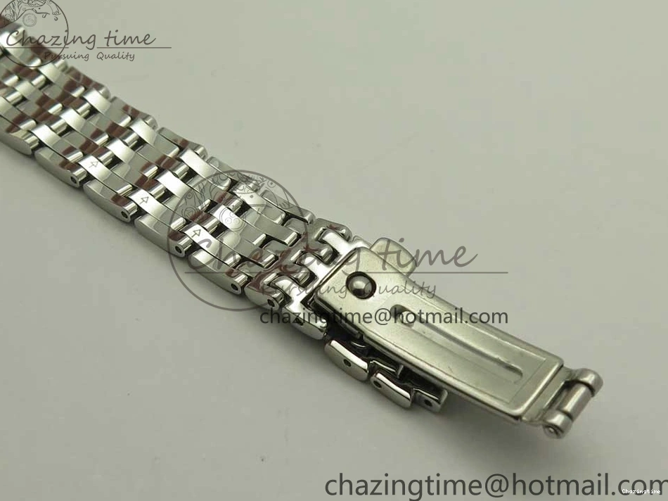 0421 TopPick De Ville Prestige Ladies 32.7mm SS MKF 1:1 Best Edition Blue Dial Diamonds Markers on SS Bracelet MIYOTA 7972